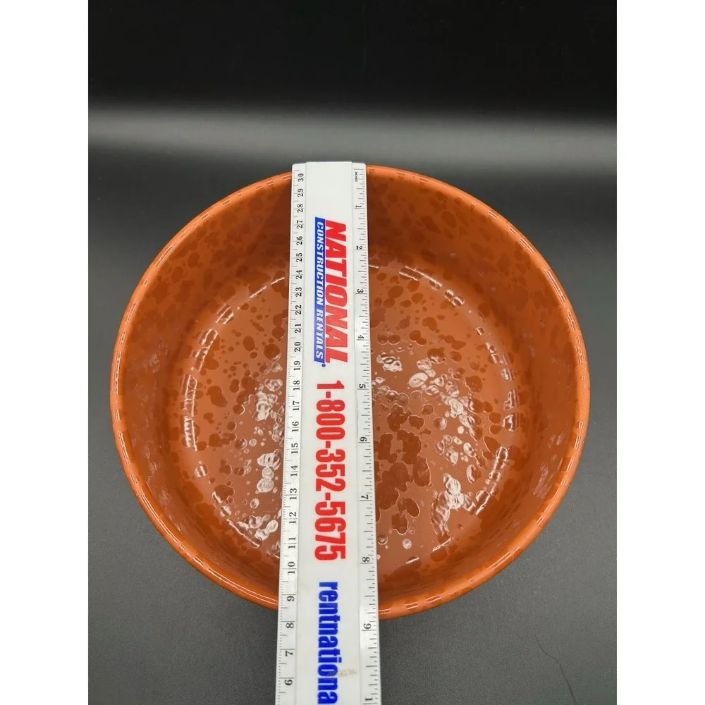 Fratelli Coli Terracotta Splatter Glaze Multi‑Purpose Italian Artisan Bowl